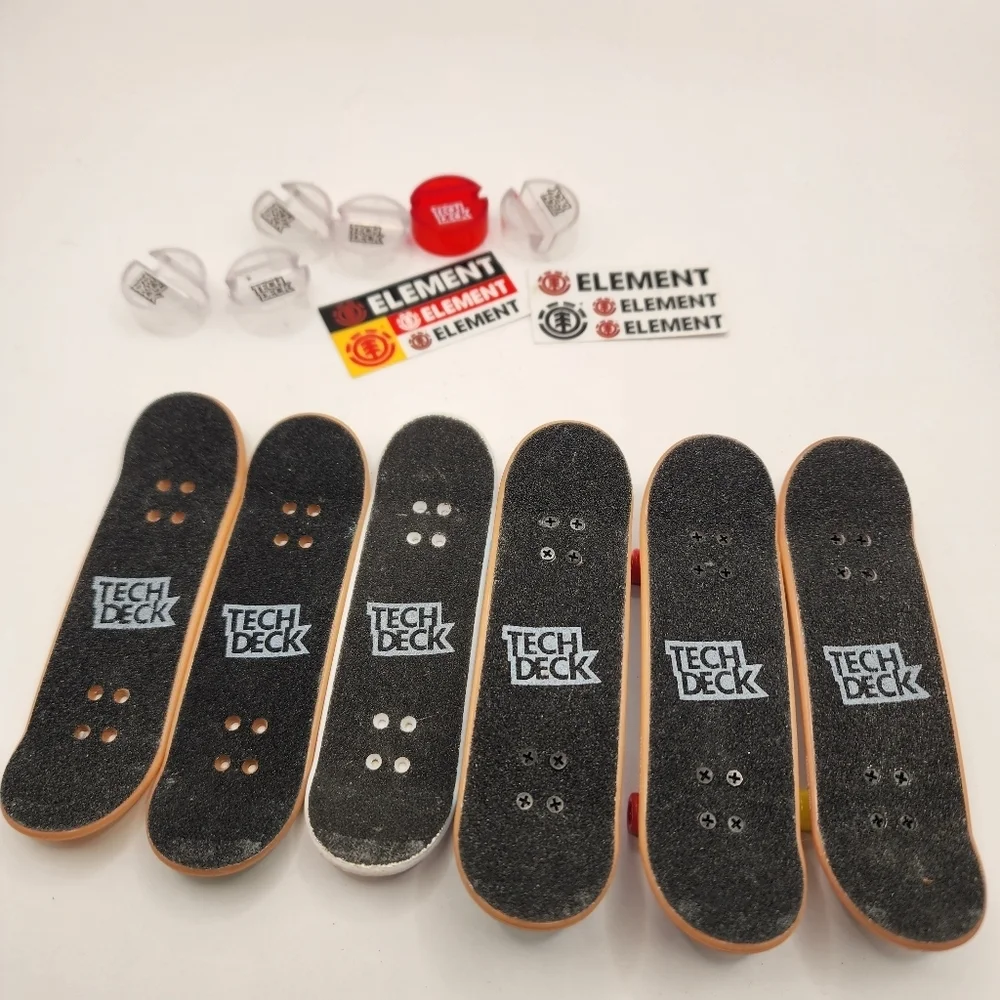 6 Tech Deck Lot Element Stickers Mini Skateboards Fingerboards